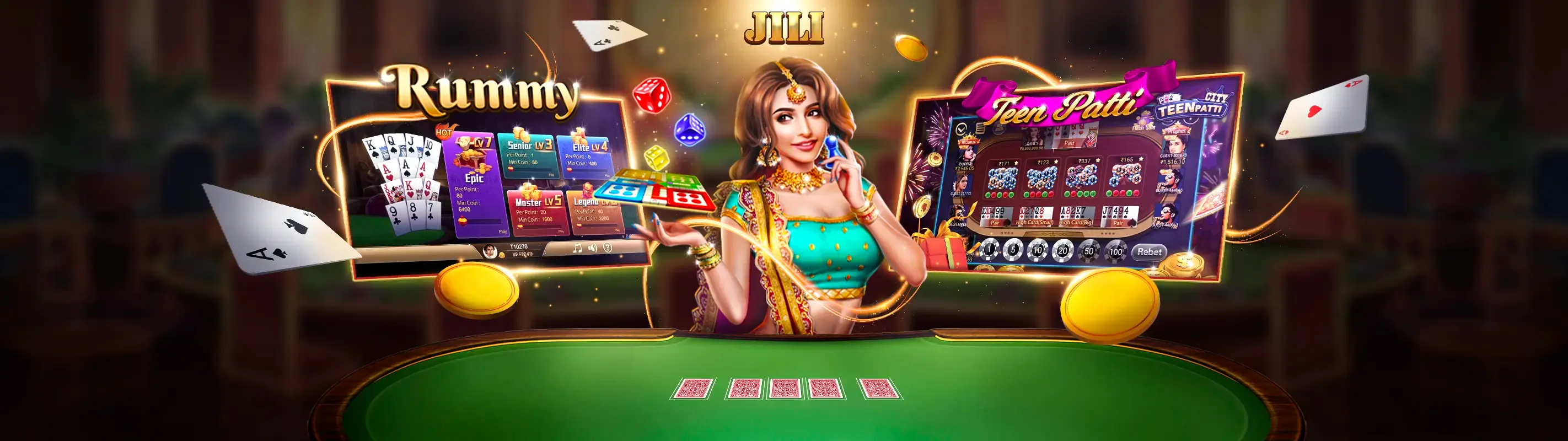 Hình ảnh chính KU191 Casino với dealer và bàn chơi